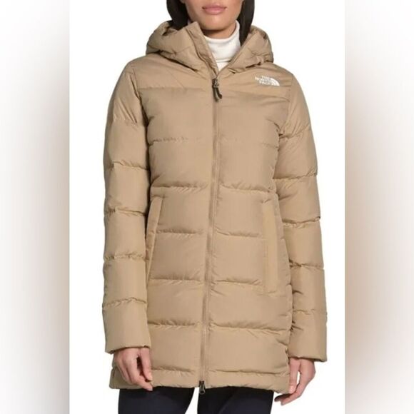 The North Face | Women's Gotham Parka Hooded Jacket in Hawthorne Khaki | XS - Picture 1 of 11